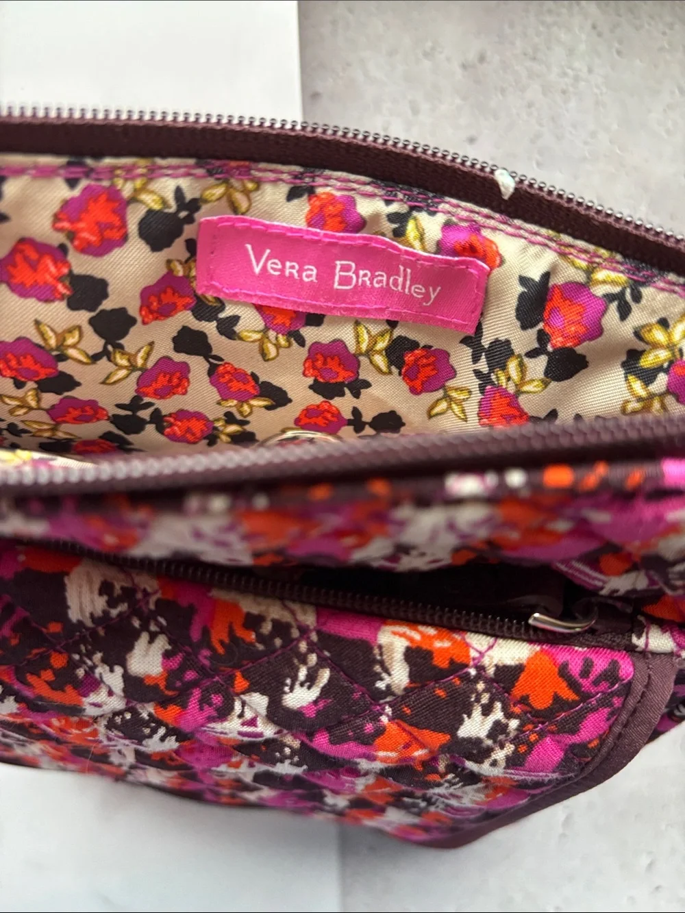 Vera Bradley Iconic RFID Mini Hipster in Houndstooth